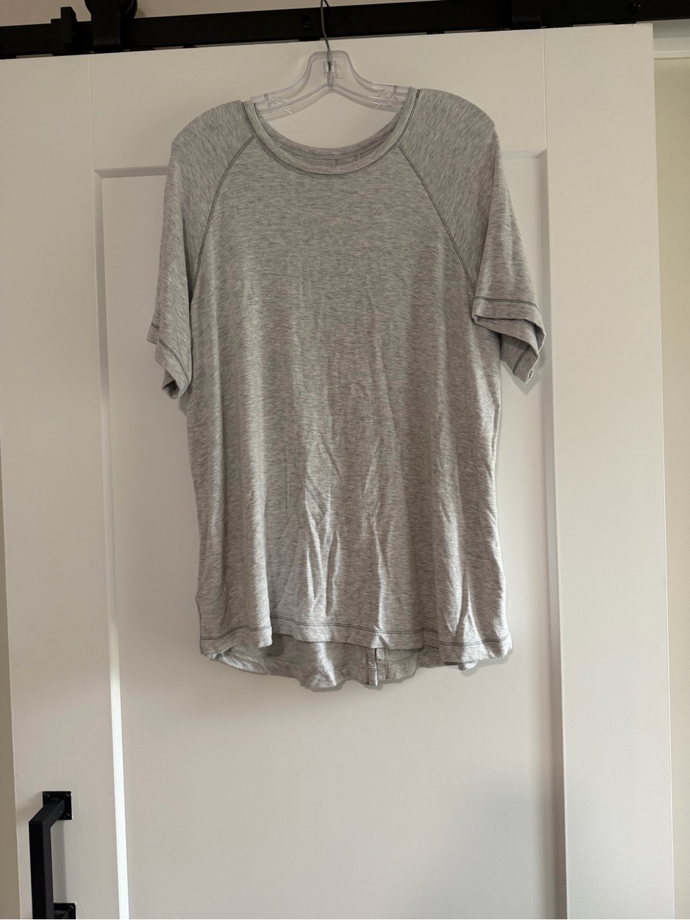 Lou & Grey Gray Raglan Tee Size XL Soft Stretch Casual Everyday Top Shirt - Picture 2 of 5